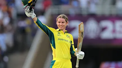 Litchfield brings up her first World Cup hundred in style | CWC25
