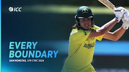 Every Sam Konstas boundary | U19 CWC 2024