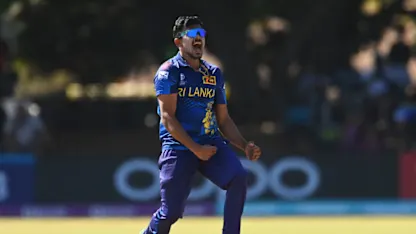 Logo of Theekshana spins a web around Zimbabwe for Sri Lanka | CWC23 Qualifier