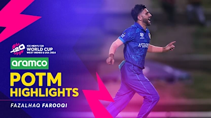 Farooqi's sensational spell of 3/16 bests PNG batters | POTM Highlights | T20WC 2024






