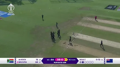 Logo of Temba Bavuma - Wicket - New Zealand vs South Africa