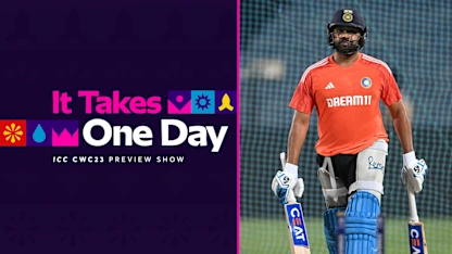 Logo of Dominant India aim high in Bangladesh clash | It Takes One Day: Episode 17 | CWC23
