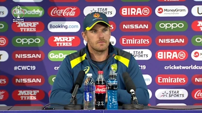 Logo of CWC19: AUS  v SA - Aaron Finch media conference 