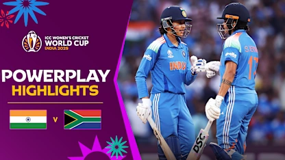 Indian openers off to rollicking start in the final | Powerplay Highlights | CWC25