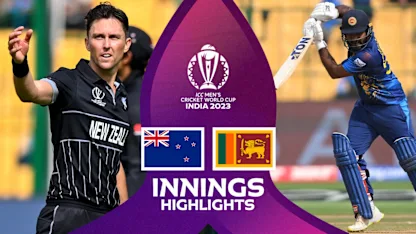 Logo of New Zealand bowlers dominate with the ball in Bengaluru | Innings Highlights | CWC23