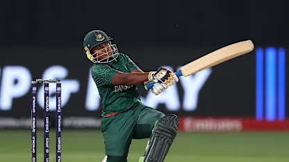 Logo of Six and out! Shathi Rani departs | WT20WC 2024