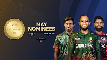 ICC Men’s Player of the Month nominees for May 2026 revealed