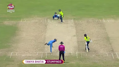 Logo of IND v AUS: Taniya Bhatia's stumpings in WT20 2018