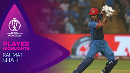 Logo of Rahmat Shah settles Afghanistan innings after early blow | CWC23