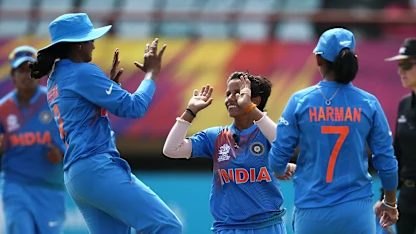 Logo of NZ v IND: Jess Watkin falls to Poonam Yadav