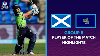 Logo of Curtis Campher fires with bat and ball in Ireland triumph | POTM Highlights | T20WC 2022