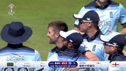 Logo of CWC19: ENG v BAN - Tamim Iqbal falls to Wood