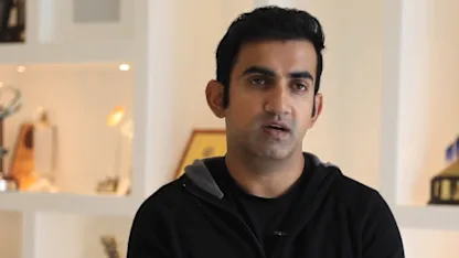 Logo of Gautam Gambhir on his India career