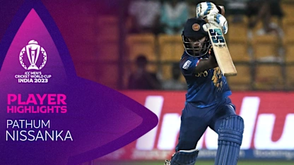 Logo of In-form Nissanka hits fourth consecutive fifty | CWC23