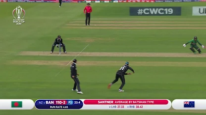 CWC19: BAN v NZ - First innings highlights