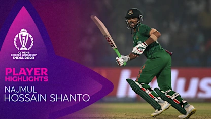 Logo of Najmul Hossain Shanto puts together critical knock for Bangladesh | CWC23
