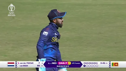 Logo of Roelof van-der-Merwe - Wicket - Netherlands vs Sri Lanka