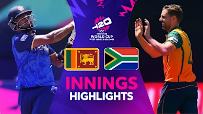 Logo of South Africa bowlers wipe Sri Lanka out for 77 | T20WC 2024