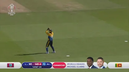 CWC19: SL v WI - Vandersay has Holder caught at mid-on