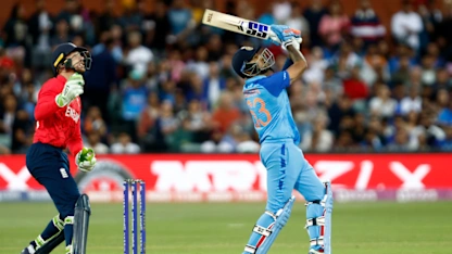 Logo of Suryakumar holes out in big blow to India's hopes | T20WC 2022