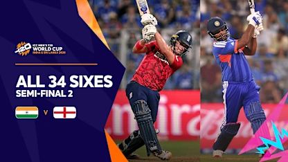 All 34 sixes from India and England's record-breaking semi-final | T20WC 2026