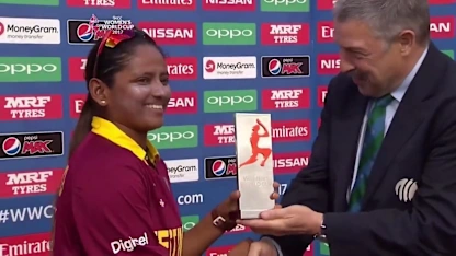 Logo of #WWC17 Player of the match- Anisa Mohammed