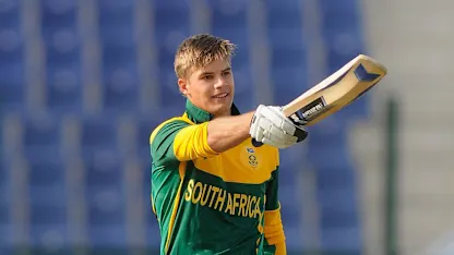 Logo of Aiden Markram scored 370 runs at the 2014 ICC U19 World Cup
