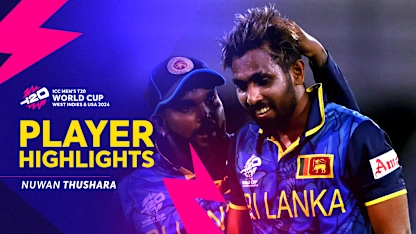 Logo of Nuwan Thushara's stellar 4/18 in Dallas | Player Highlights | T20WC 2024