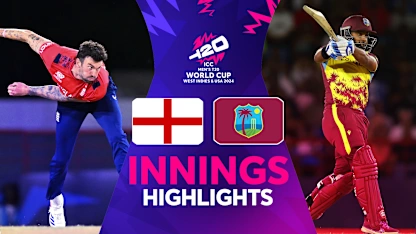 Logo of Late charge from Powell, Rutherford get West Indies to 180 | Innings Highlights | T20WC 2024