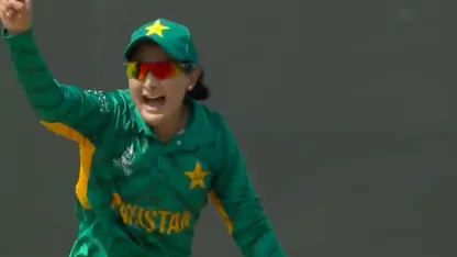 Logo of IND v PAK: Maroof claims the wicket of Smriti Mandhana