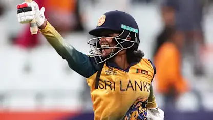 Logo of 'She's brilliant, she's bubbly': Harshitha the spark for Sri Lanka | Women's T20WC 2023