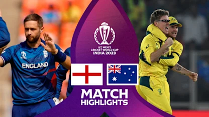 Logo of Spirited Australia knock England out of the World Cup | Match Highlights | CWC23