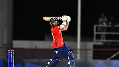 Logo of Salt wrecks Shepherd over for 30 runs to put England on the brink | T20WC 2024