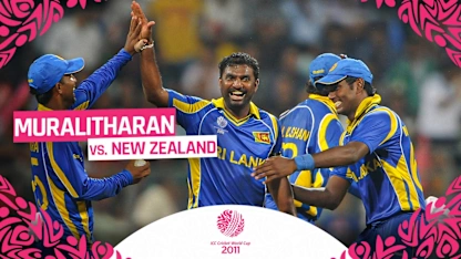 Logo of CWC11: Muralitharan spins his magic web