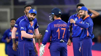 Logo of India's journey in the ICC Men's T20 World Cup 2021