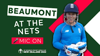 Logo of Behind the scenes at a Tammy Beaumont net session | CWC22