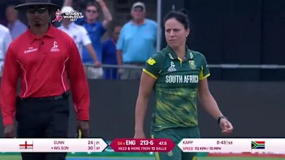 Logo of WICKET: Fran Wilson falls to Marizanne Kap for 30