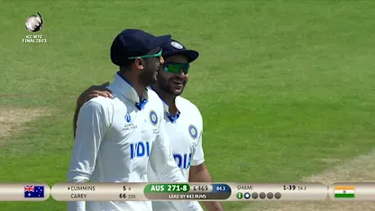 Logo of Wicket! Australia declare after Cummins' wicket | WTC23 Final