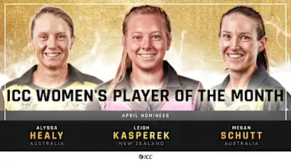 Logo of ICC Women's Player of the Month nominations for April