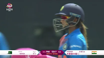 IND v PAK: Sana Mir is stumped off Poonam Yadav for a duck