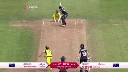 #WWC17 NZ v Aus: Katie Perkins half-century