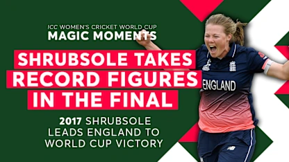 Logo of Shrubsole's final heroics | Women's World Cup Magic Moments