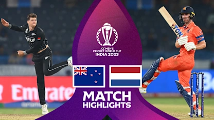 Logo of New Zealand dominate in win against Netherlands | Match Highlights | CWC23