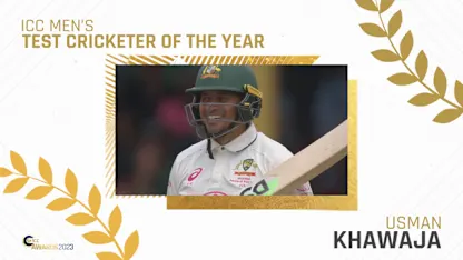 Logo of Usman Khawaja - ICC Men's Test Cricketer of the Year | ICC Awards 2023