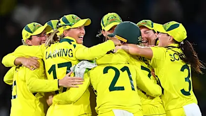 Logo of Australia take the final wicket to win the Women's World Cup