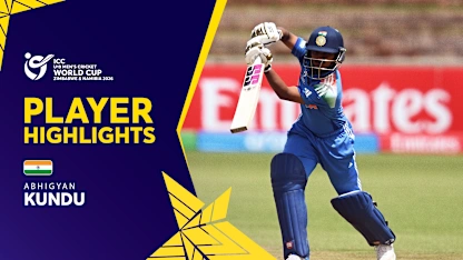 Kundu's resilient knock rebuilds India innings | Player Highlights | U19 CWC 2026