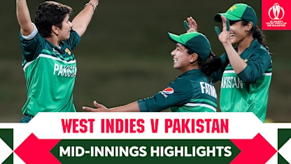 M20 Mid-Innings Highlights: West Indies v Pakistan