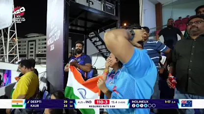 Logo of Deepti Sharma - Wicket - India vs Australia