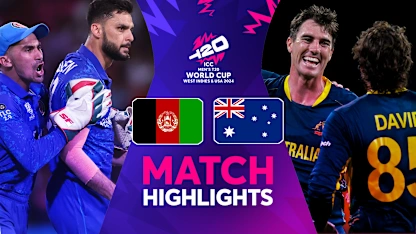 Logo of Fighting Afghanistan pull off stunning upset against Australia | Match Highlights | T20WC 2024
