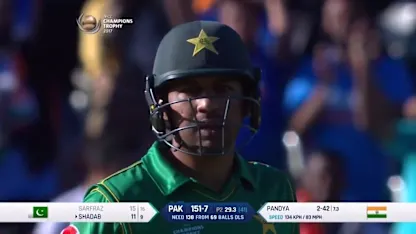 Logo of WICKET: Sarfraz falls to Pandya for 15